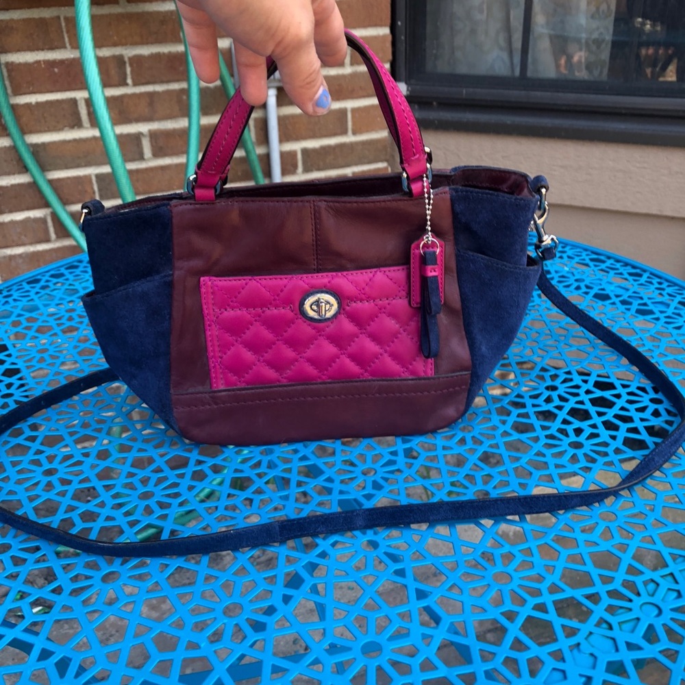 Coach colorblock crossbody handbag